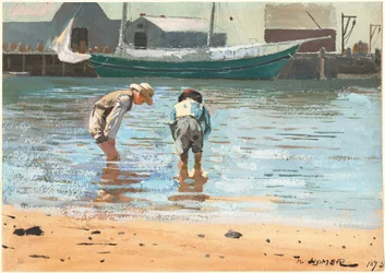 Ragazzi che guadano